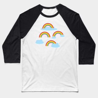 Rainbows and clouds Baseball T-Shirt